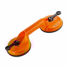 Держатель-присоска для стекла и плитки Polax двойная 2х115 мм Оранжево-черный (37-187)