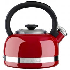 Чайник KitchenAid KTEN20DBER 2.0-Quart Full Handle and Trim Band Stovetop Kettle, 2, Empire Red Косов