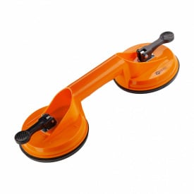 Держатель-присоска для стекла и плитки Polax двойная 2х115 мм Оранжево-черный (37-187)