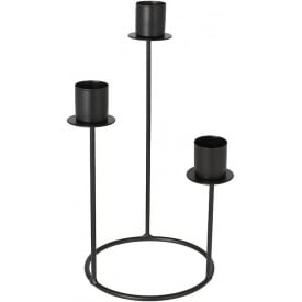 Декоративный подсвечник Bona 12х12х24 см Black (DP262392)