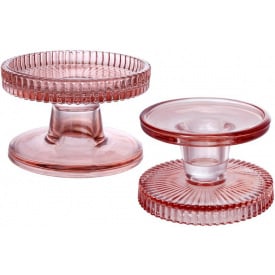 Набор подсвечников BonaDi Crystal Glass 6 шт Розовый (DP232393)