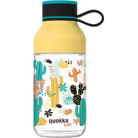 Детская бутылка для воды Quokka Cactus 430 мл Желто-голубой (40157)