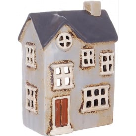 Интерьерный подсвечник BonaDi Old Town House N27 12.5х7.5х17.5 см Серый (DP231218)