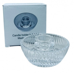 Підсвічник OLens 8030-371 Свінг 8.5x4 см Прозорий (23562) Київ