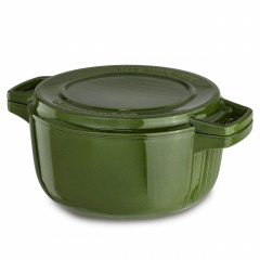 Каструля з кришкою-гриль, чавунна KitchenAid KCPI60CRIG Professional Cast Iron, 3,8 л, 24 см Київ