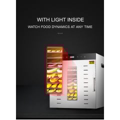 Дегідратор побутовий Tekhniko DH-10HB-SS нержавіюча сталь (10 лотків 40*38см) Київ