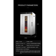 Дегідратор комерційний Tekhniko DH-20H-BK чорний (20 лотків) Запоріжжя