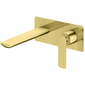 Змішувач для раковини Kohlman Experience золотий матовий + BOX прихованого монтажа (QW185EGDB)