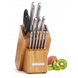 Набір кухонних ножів KitchenAid KKFSS14BO 14 предметів із точилом для ножів