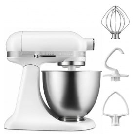 Міксер планетарний KitchenAid Mini 5KSM3311XEFW міні з чашею 3,3 л Матовий Білий