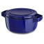 Каструля з кришкою-гриль, чавунна KitchenAid CPI60CRFUCast Iron, об'єм 3,8 л, діаметр 24 см, колір темно-синій Київ