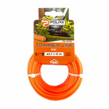Жилка для триммера Polax Звезда 2,7 мм 15 м Оранжевый (70-073)