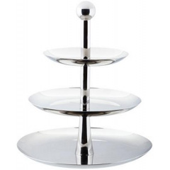 Фуршетная стойка Empire 3-х ярусная 31 см из нержавеющей стали DP41043 Черкаси