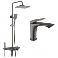 Душова система 2 в 1 Kroner Armada-GRP066 + змішувач Graz-GRP010 (KRAGRP066GRP010)