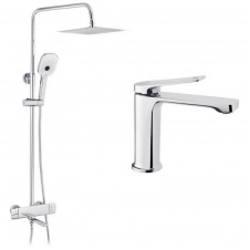 Душова система 2 в 1 Kroner Makon-C063 + змішувач Makon-C010 (KRMC063C010)