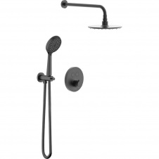 Душова система прихованого монтажу Imprese Kucera Click на 2 функції чорний матовий (t04803410SAC)