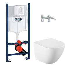 Інсталяція для унітазу Grohe Rapid SL 2 в 1 + унітаз Volle Amadeus 2.0 vortice з сидінням (1313.001000+388400WG)