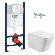 Інсталяція для унітазу Grohe Rapid SL 2 в 1 + унітаз Volle Libra 2.0 vortice з сидінням (1321.001000+38772001)