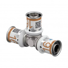 Трійник рівний Uponor S-Press PLUS латунний 16-16-16 (1070560)