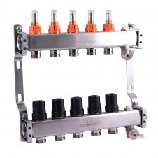 Колектор для теплої підлоги Termojet TJ-W-05 з витратомірами