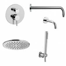 Душова система Paffoni прихованого монтажу хром (KIT LIG019CR B)