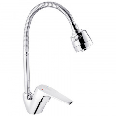 Змішувач для кухні з гнучким виливом Kroner KRM Odra - C038-1 Дзензелевка