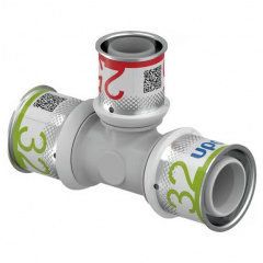 Трійник редукційний Uponor S-Press Plus PPSU 32-25-32 Дзензелевка