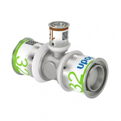 Трійник редукційний Uponor S-Press PLUS латунний 32-16-32 (1070580) Фастов