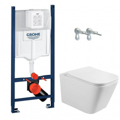 Інсталяція для унітазу Grohe Rapid SL 2 в 1 + унітаз Volle Libra 2.0 vortice з сидінням (1321.001000+38772001) Бучач