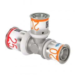 Трійник редукційний Uponor S-Press PLUS латунний 25-20-20 (1070576) Сумы