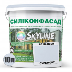 Фарба фасадна силіконова Skyline Силіконфасад 1010-R80B Суремонт 10 л (2595724991) Ніжин