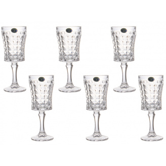 Набір келихів для вина Bohemia Diamond 200 мл 6 шт Crystalite (1KD27 99T41 200)