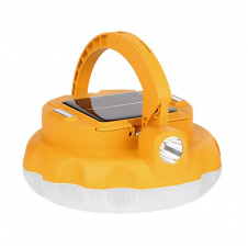 Светодиодная LED лампа-фонарь с солнечной панелью и аккумуляторами BTB 19200 mAh NG200 "Ромашка" Желтый