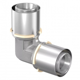 Коліно-прес Uponor S-Press 90° латунне 50-50 (1046911)