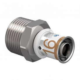 Штуцер Uponor S-Press Plus 16-G3/4" MT зовнішня різьба (1070503)