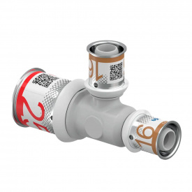 Трійник редукційний Uponor S-Press PLUS PPSU 25-16-16 (1039953)