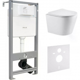Інсталяція для унітазу Volle Master Evo 3 в 1 + унітаз Imprese Dobry Twist з сидінням Slim soft-close (c06802203+212010)