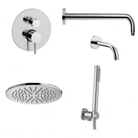 Душова система Paffoni прихованого монтажу хром (KIT LIG019CR B)