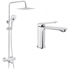 Душова система 2 в 1 Kroner Makon-C063 + змішувач Makon-C010 (KRMC063C010)