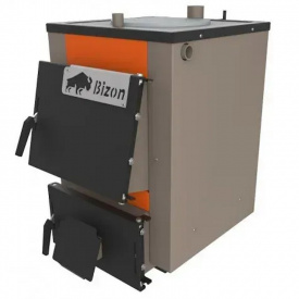 Твердопаливний котел тривалого горіння Bizon М-120П Термо 12 кВт із плитою
