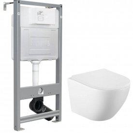 Інсталяція для унітазу Volle i-Frame i1210 3 в 1 + унітаз Volle Amadeus 2.0 vortice з сидінням (1313.001000+i1210)