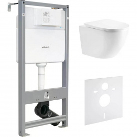Інсталяція для унітазу Volle Master Evo 3 в 1 + унітаз Imprese Imprese Rozkos Twist з сидінням Slim soft-close (c06310103+212010)