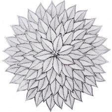 Килимки-плейсмати BonaDi Айстра 38 см Сріблястий 4 шт DP229875