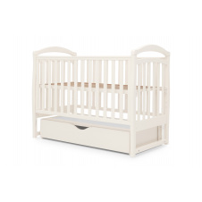 Ліжечко для немовлят Ластівка (70 × 127 см, з маятником, з шухлядою, слонова кістка)