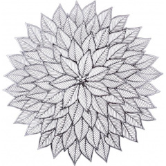 Килимки-плейсмати BonaDi Айстра 38 см Сріблястий 4 шт DP229875 Київ