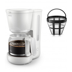 Кавоварка крапельна Philips HD7411/00 1.38 л Білий (7046664) Братське