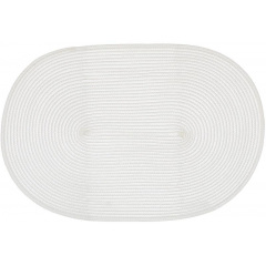 Килимки-плейсмати BonaDi Casual Oval 44х30 см Білий 4 шт DP229847 Київ