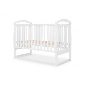 Ліжечко для немовлят Ластівка (70 × 127 см, з шухлядою, білий)