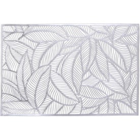 Коврики-плейсматы BonaDi листья 30х45 см Серебристый 4 шт DP229879