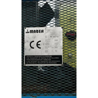 Маколевий Вантажний Підіймач MABER MB 800/150 (Мачта 50 м)